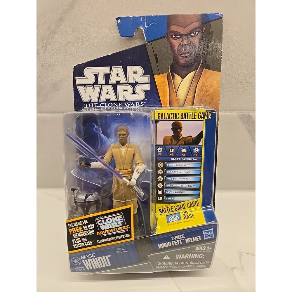 Star Wars Clone Wars Collection Mace Windu #CW20 HASBRO 2010
